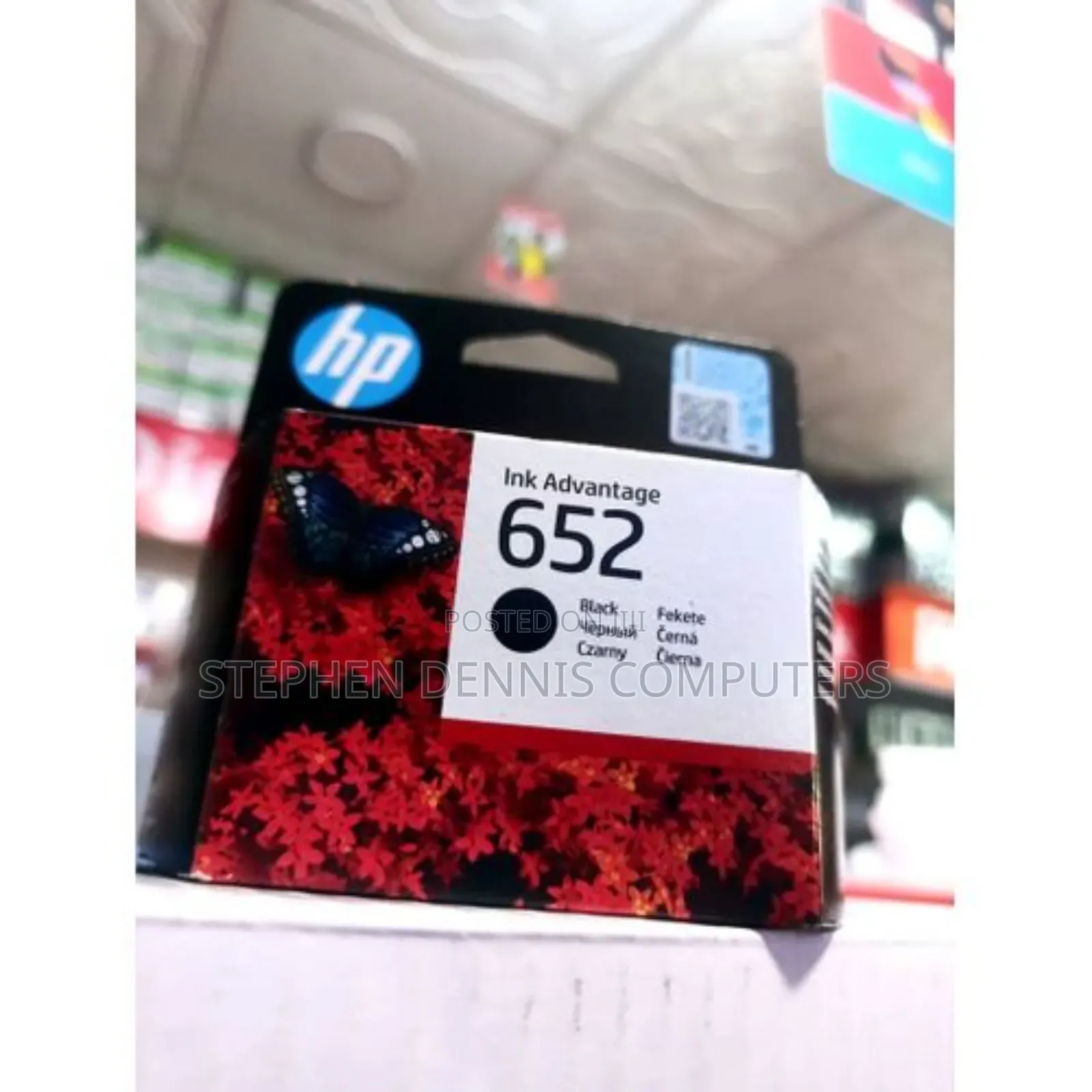 Hp 652 Black Original Ink Advantage Cartridge