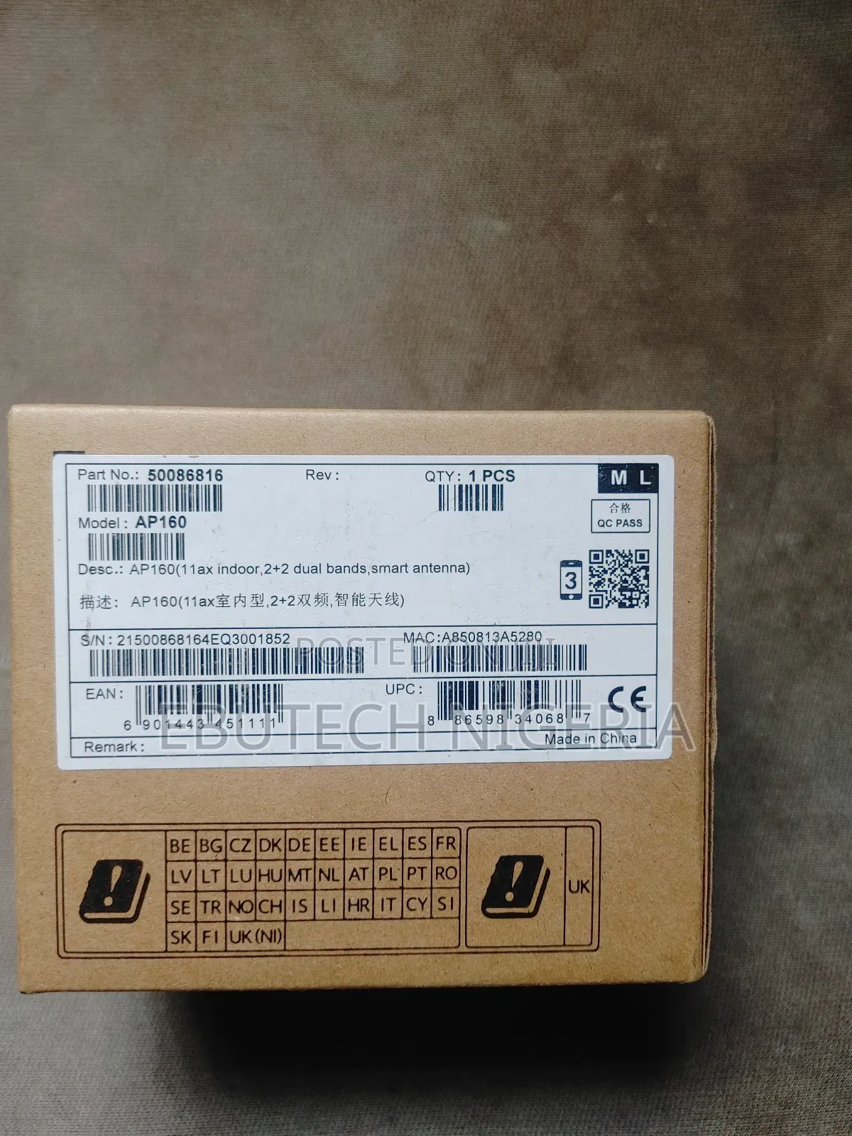 Huawei Ekitengine Ap160 Access Point-11ax Indoor,2+2 Dual Bands-