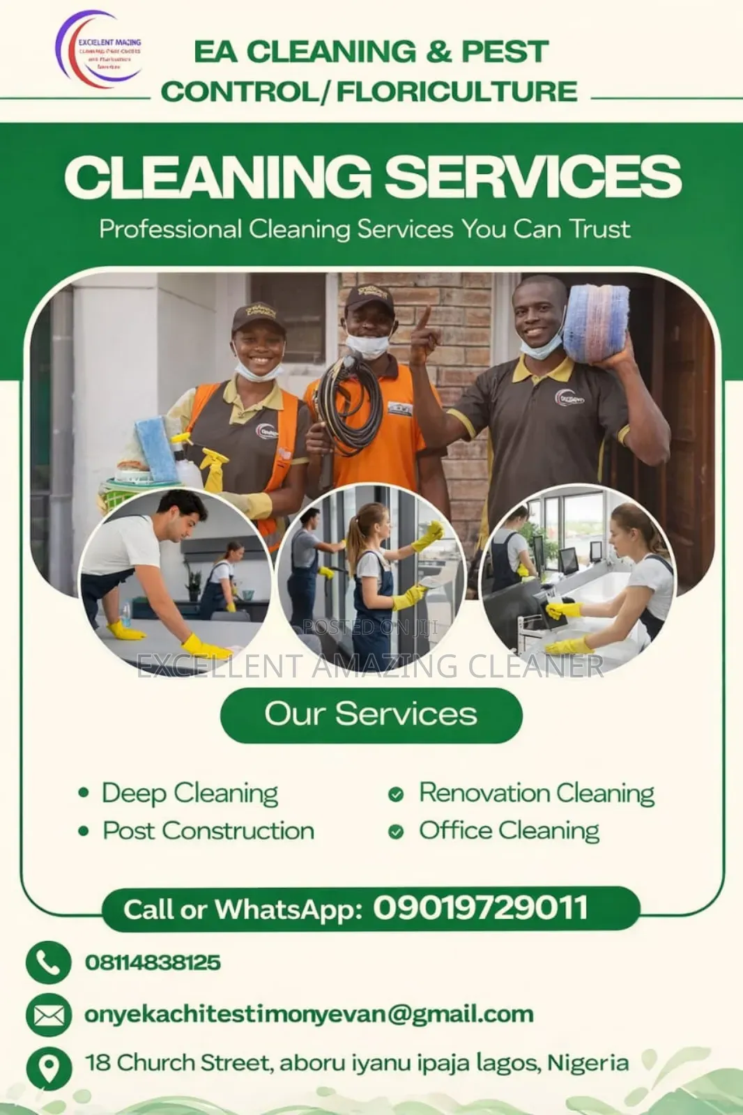 Post Construction/ Deep Cleaning Service