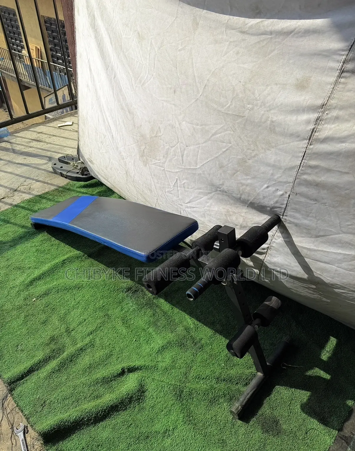 Blue Sit Up Bench