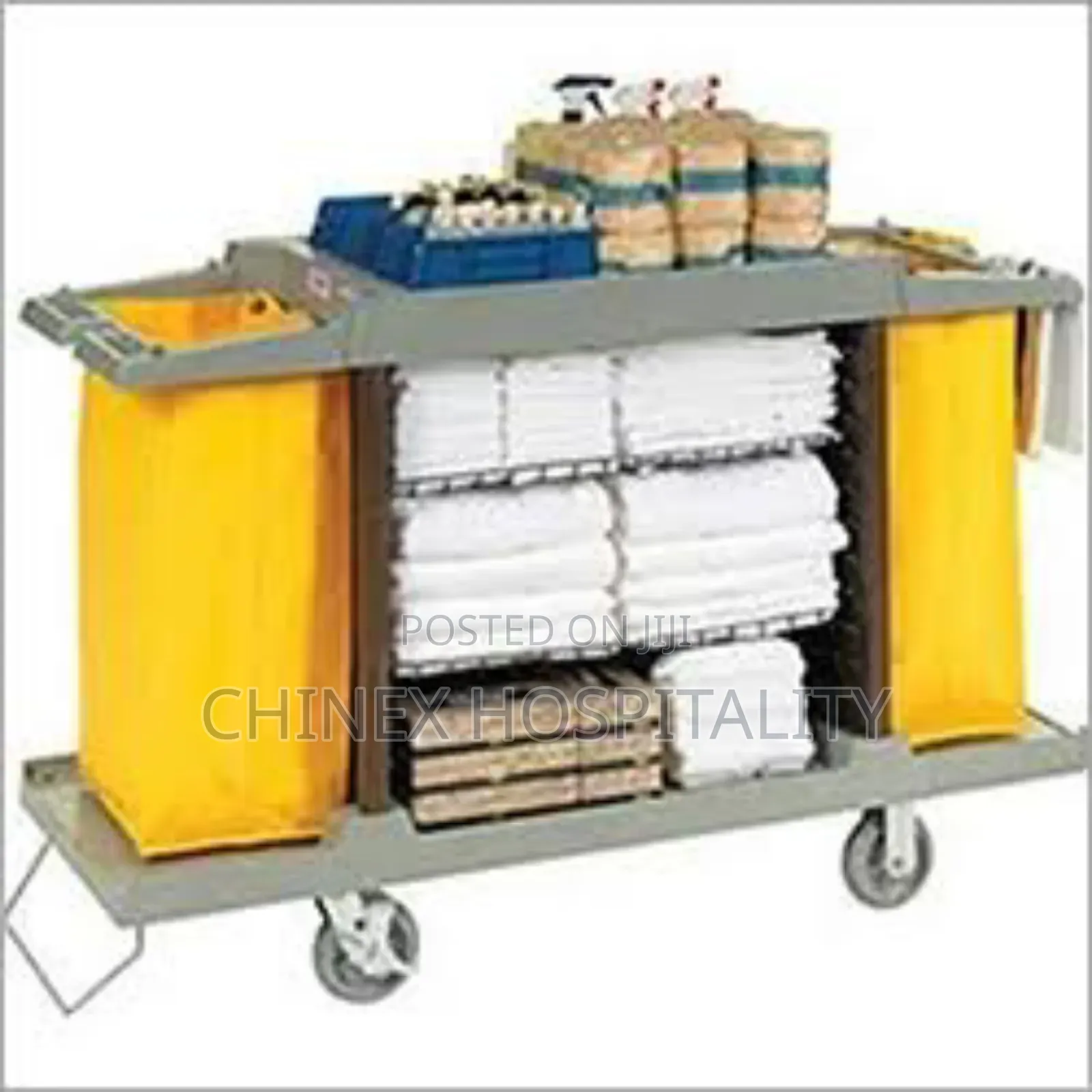 Heavy-duty Housekeeping Trolley – Commercial Grade