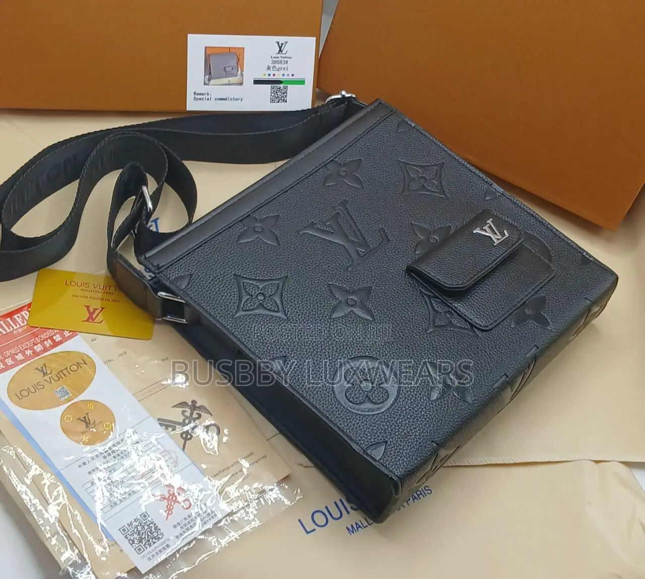 Luxury Cross Body Bag for Men (Boxed)