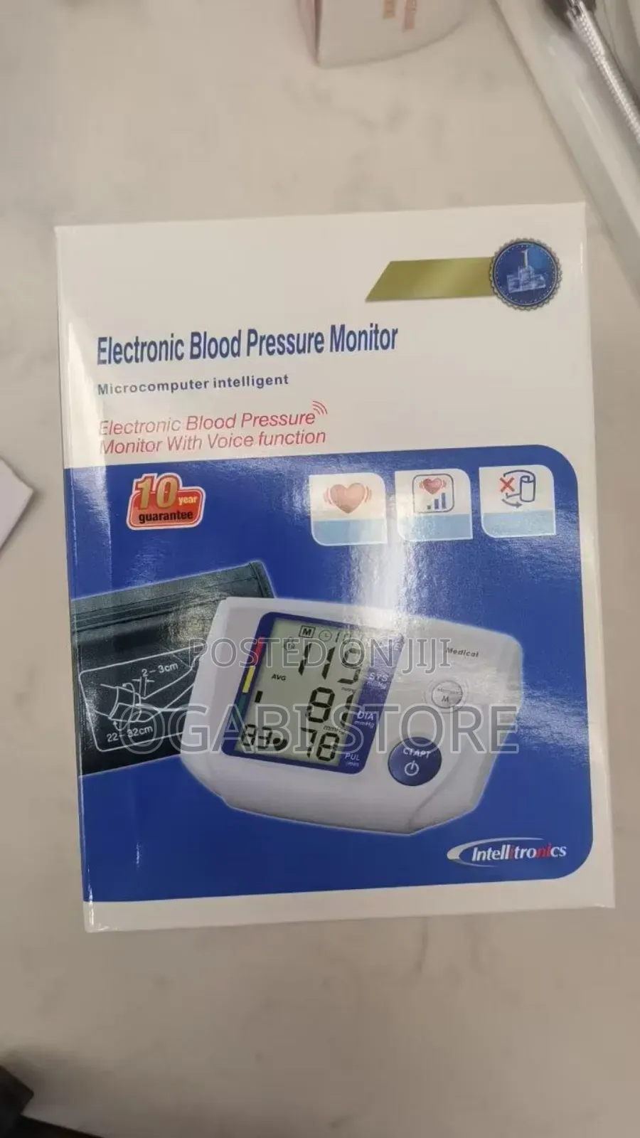 Electronic Blood Pressure Monitor – With Voice Function