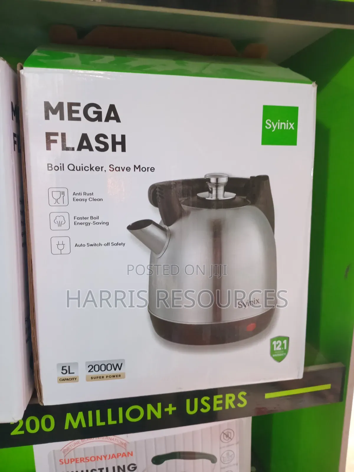 Syinix Mega Flash Electric Kettle
