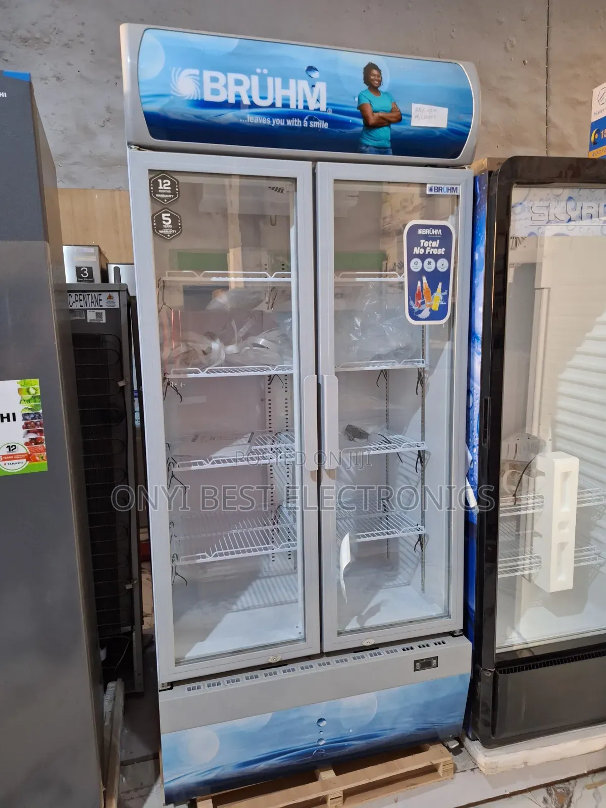 Bruhm 500 Litres Double Door Chiller / Cooler / Showcase. Bbd-500e