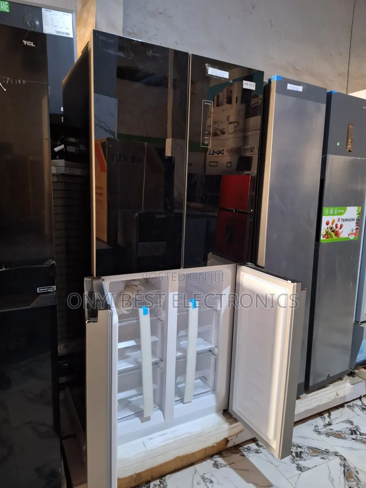Nexus 475 Liters Four Doors Side By Side Refrigerator Nx-580 Ffbg