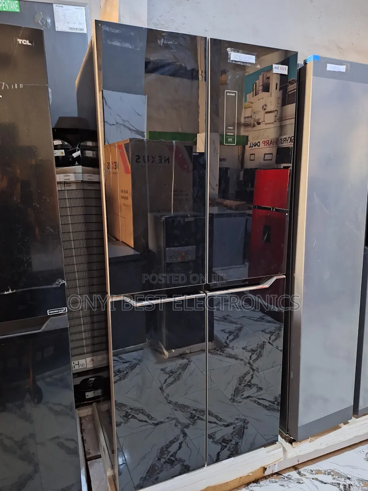 Nexus 475 Liters Four Doors Side By Side Refrigerator Nx-580 Ffbg