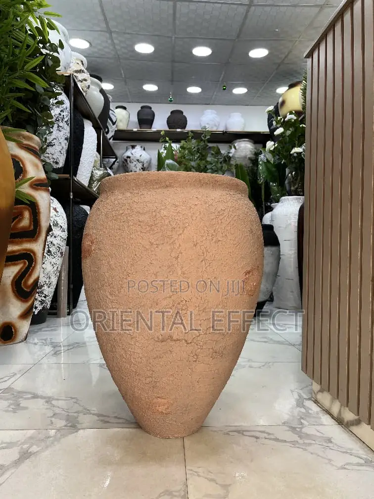 Lake Pot (Earth Brown) Large Decorative Indoor Outdoor Planter