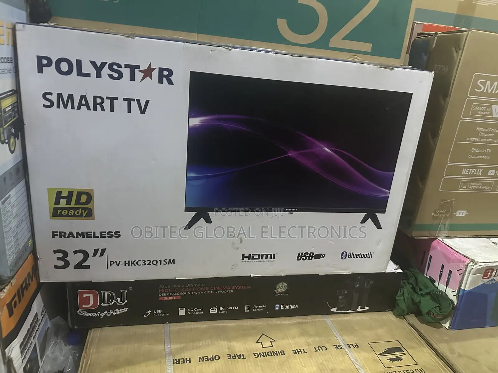 Polystar 32” Frameless Smart Tv