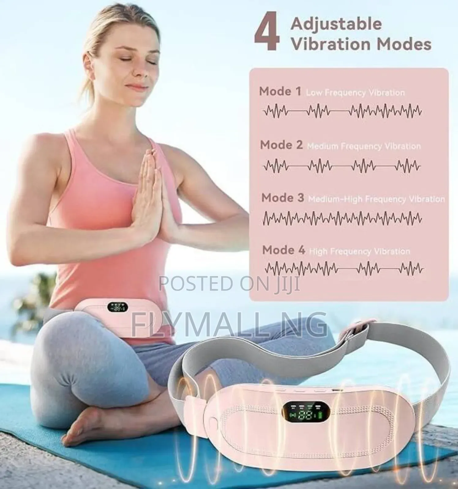 Cordless Heating Menstrual Belly Wrap Belt For Cramps Pain Relief