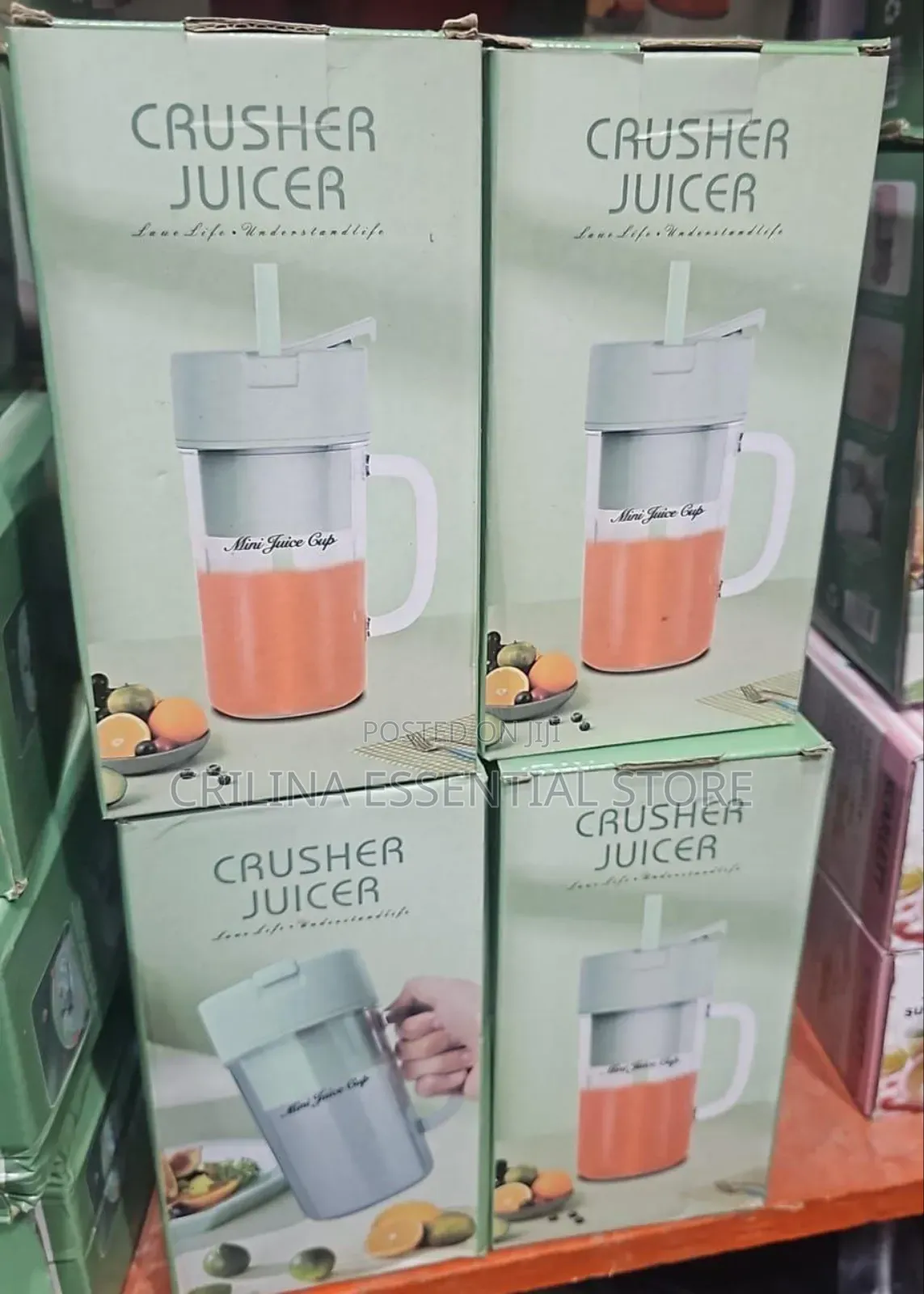 Portable Rechargeable Crusher Juicer