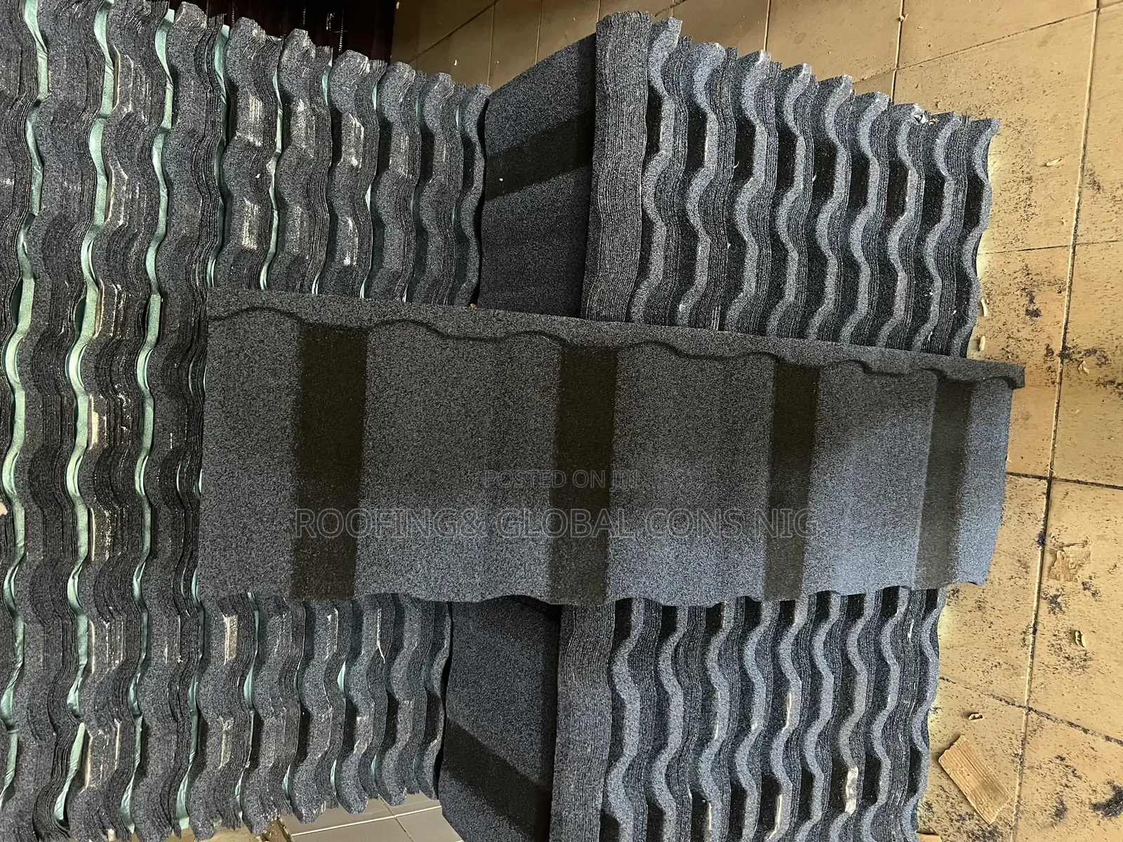 Blue and Black Roofing Sheet Tile With 50 Years Warranty