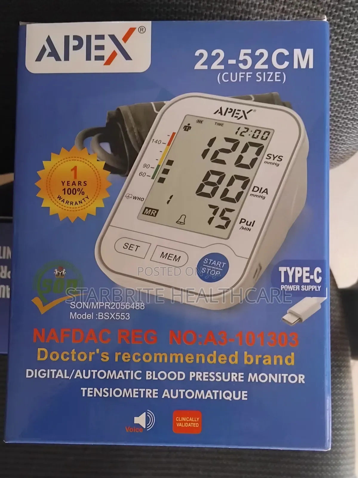 Authomatic Blood Pressure Monitor - Digital