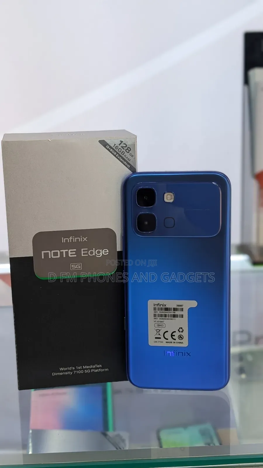 New Infinix Note Edge 128 GB Blue