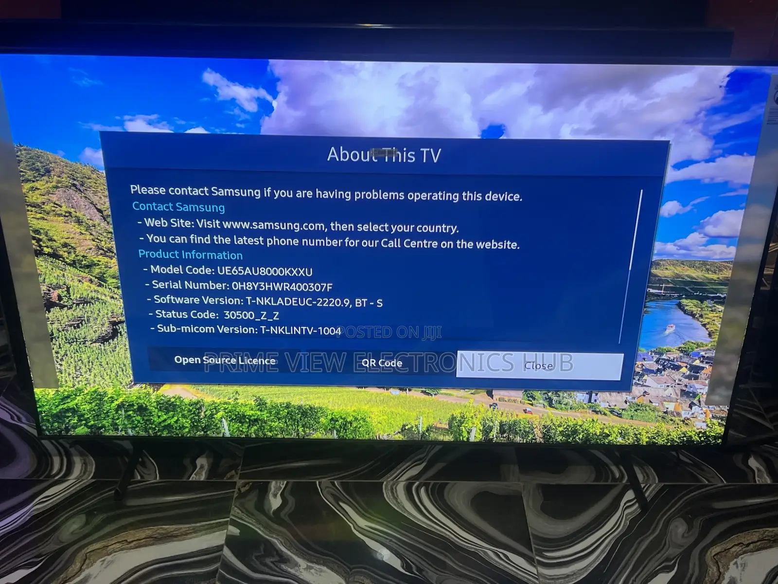 Samsung 65-Inch Crystal Uhd Smart Tv – Model Ue65au8000