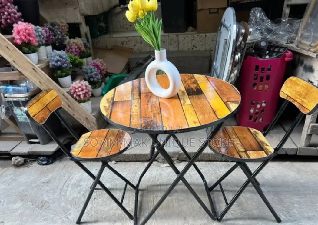 Adjustable Faux Foldable Reading Table and 2 Chairs
