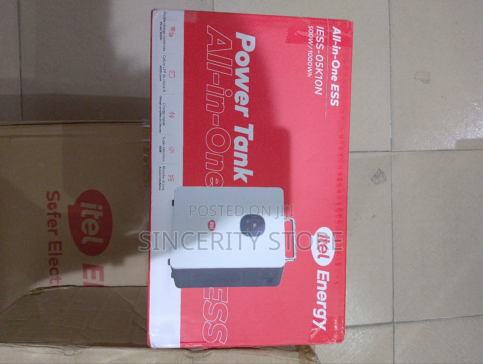 Itel Power Tank 500w Inverter+ 1kwh Lifepo4 Battery