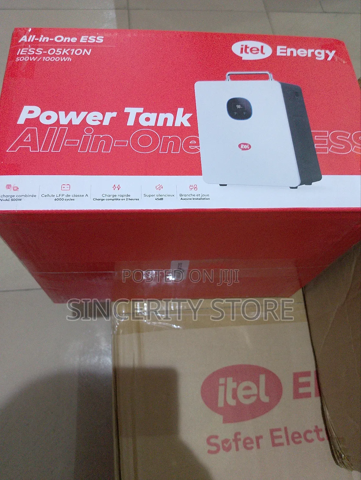 Itel Power Tank 500w Inverter+ 1kwh Lifepo4 Battery