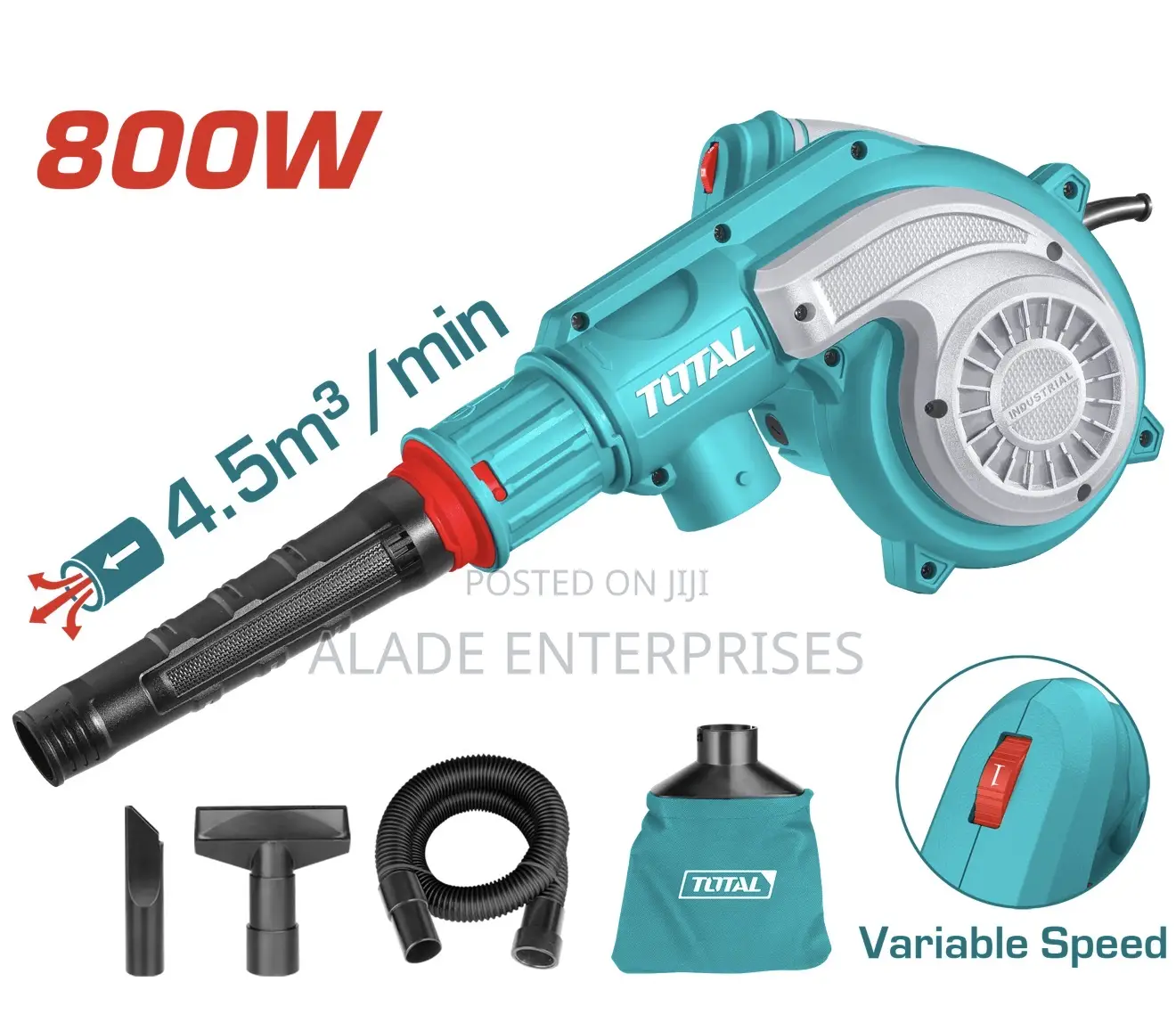 Total 800w High-power Aspirator Blower-15000 Rpm, Variable Speed,