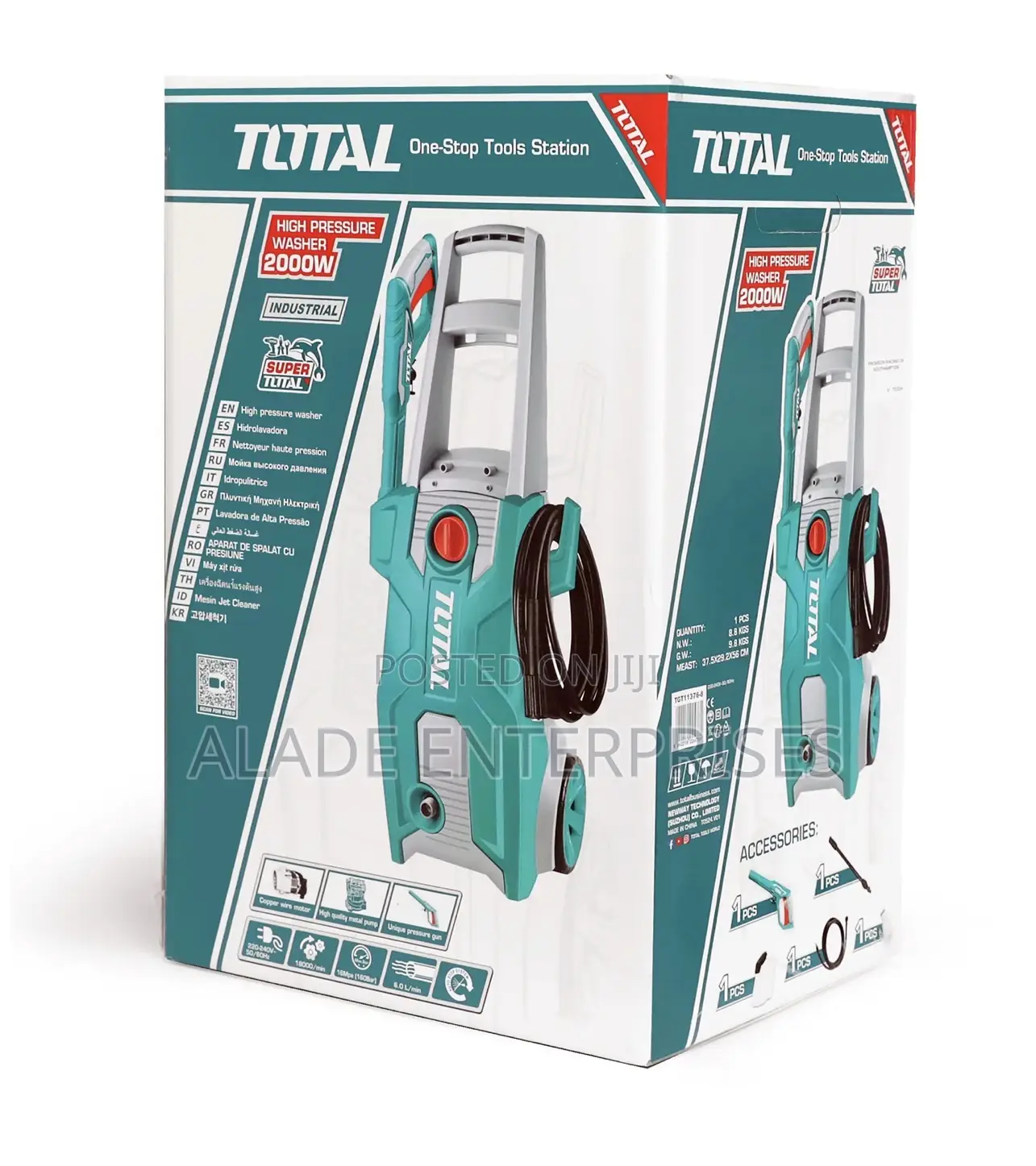 Total Pressure Washer 2000w