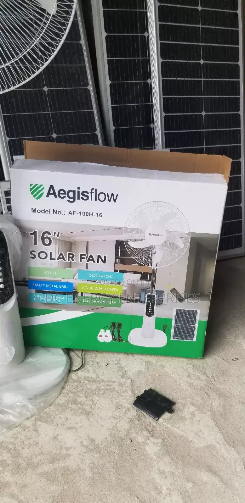 16 Inchs Solar Standing Fan