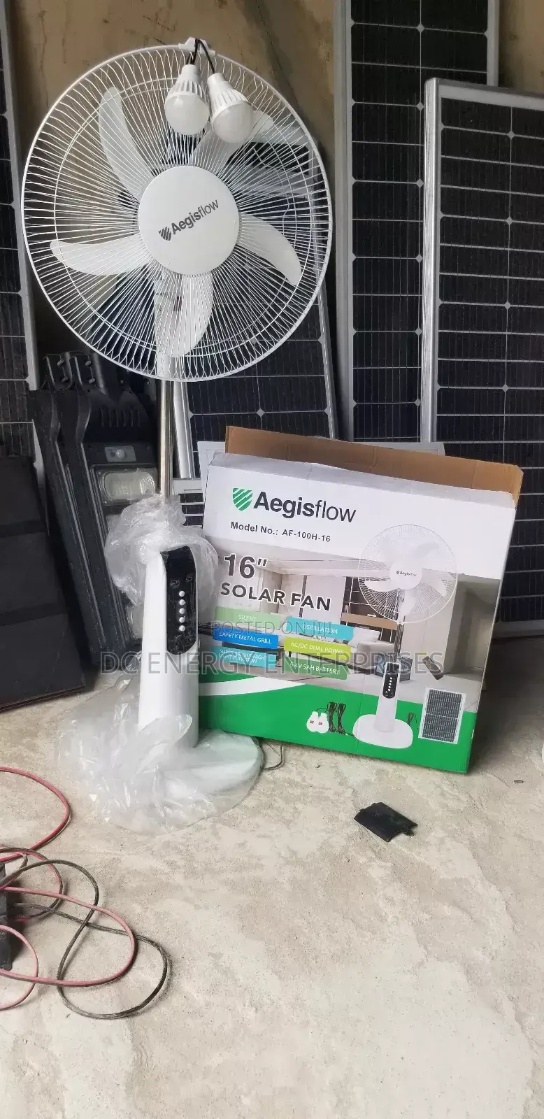 16 Inchs Solar Standing Fan