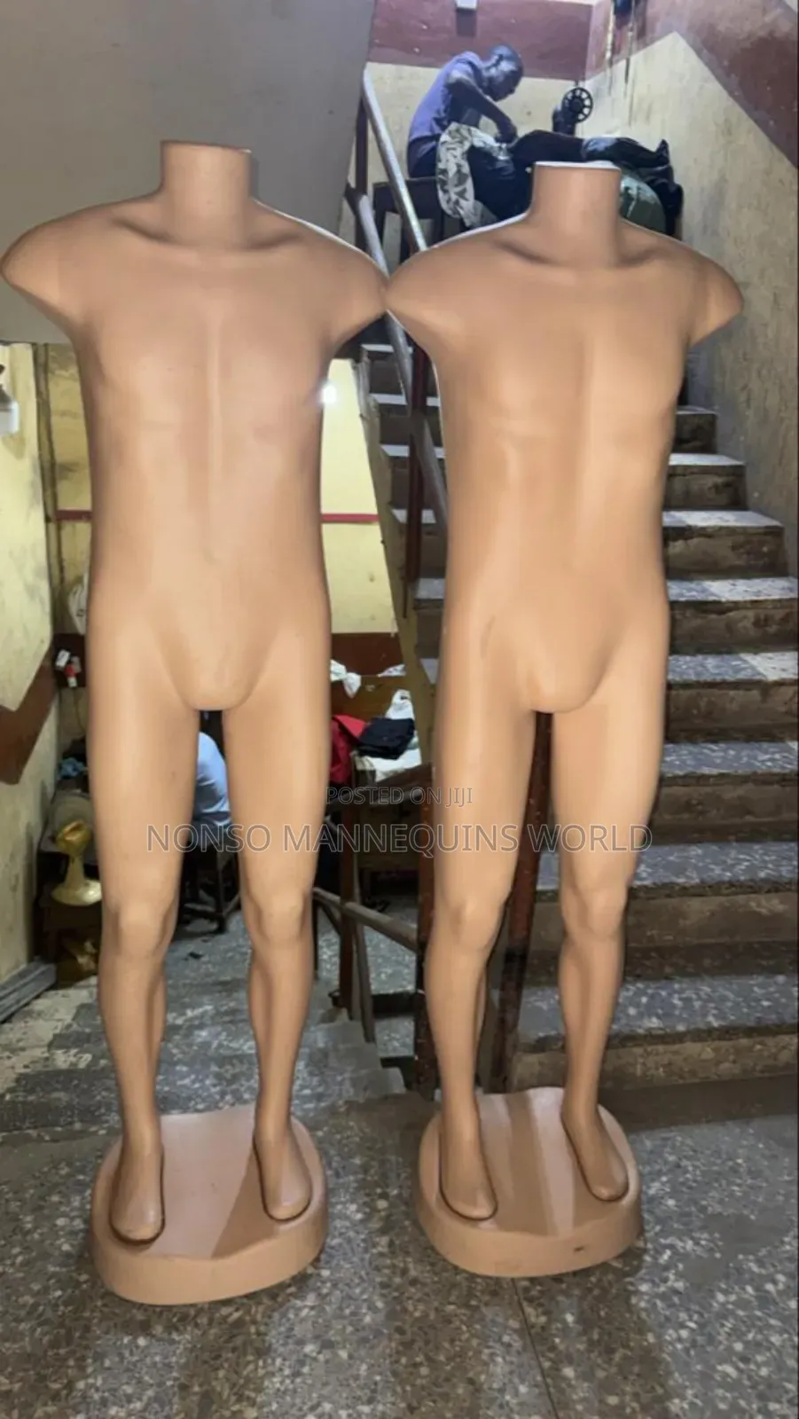 Armless Male Plastic Mannequins