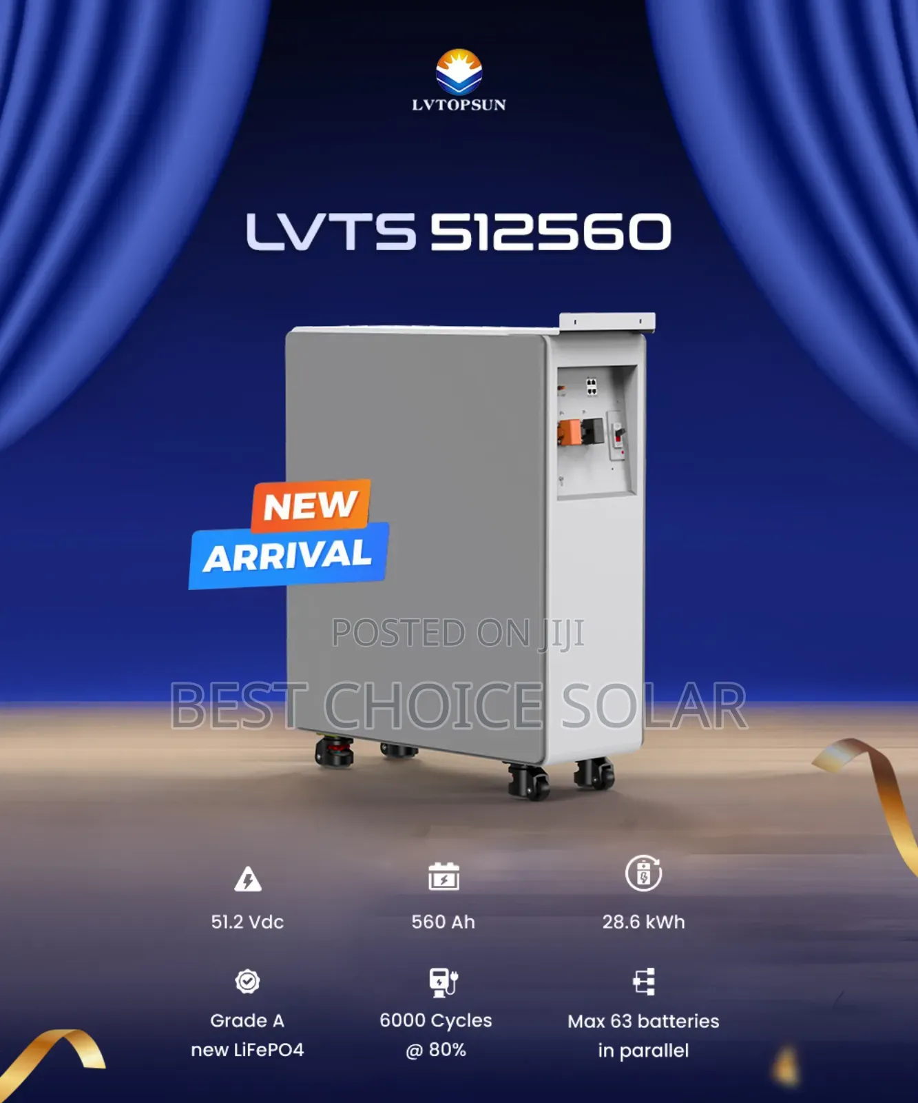32kilowatt 51.2v  Lvtopsun Lithium Battery
