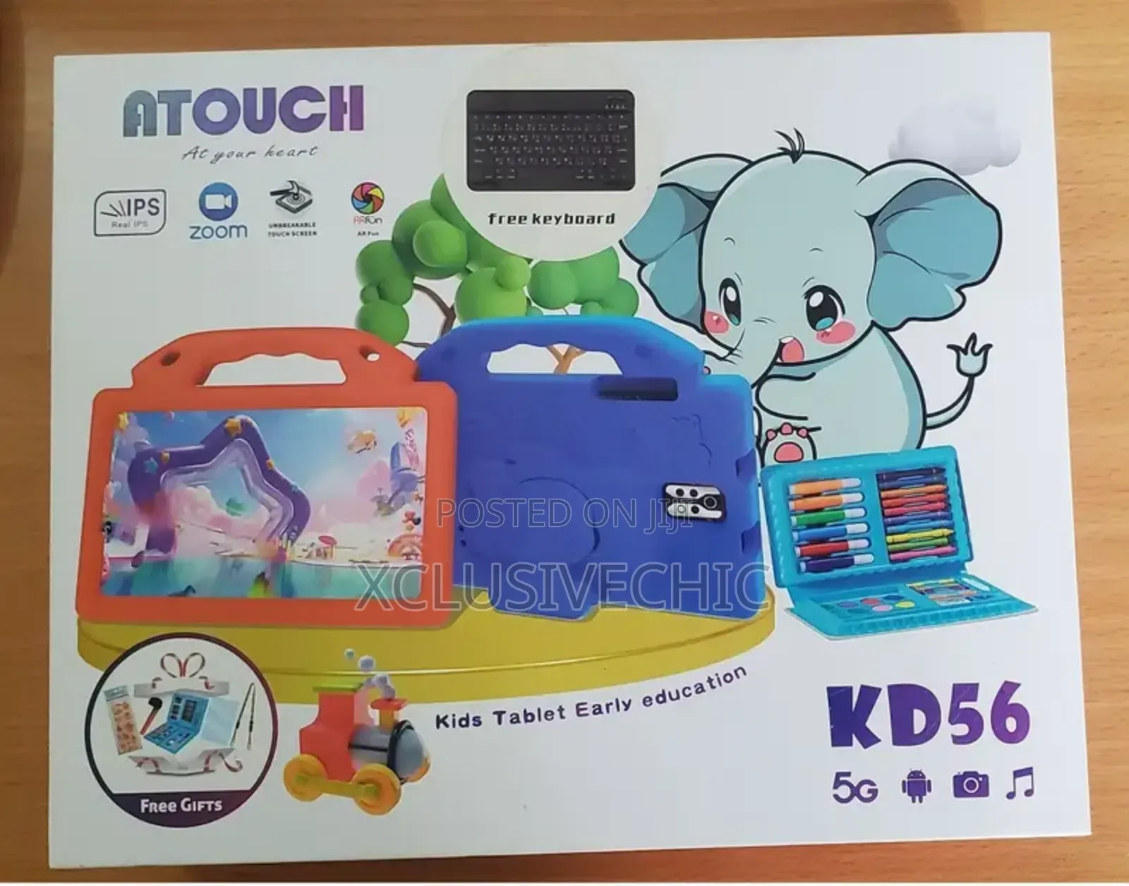 Atouch Kt33 7 Inch Kids Android Tablet- 2 Sim Port, Wifi
8gb + 256gb
