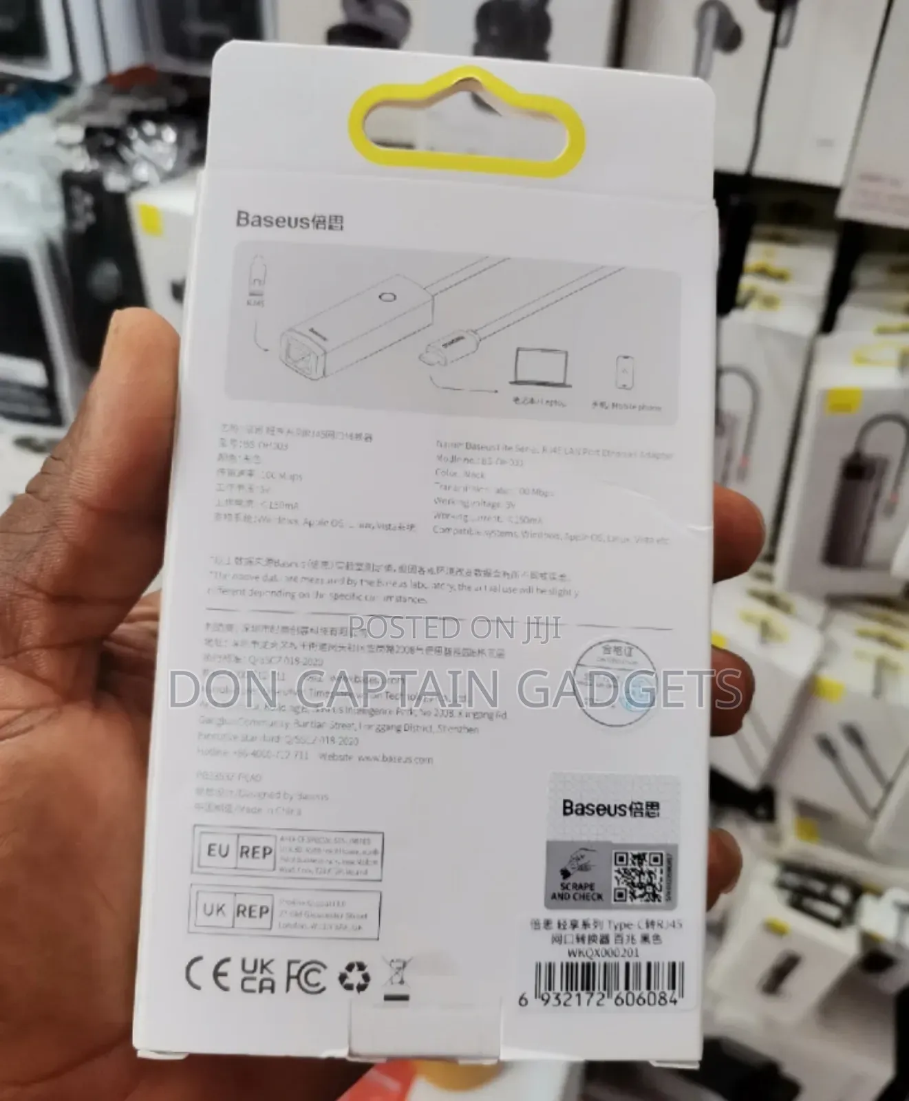 Baseus Usb-c To Rj45 Converter