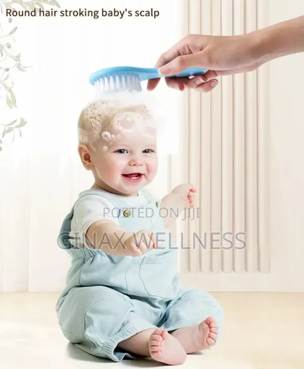 Soft Bristle Baby Brush And Comb Set | Newborn Hair Grooming Kit