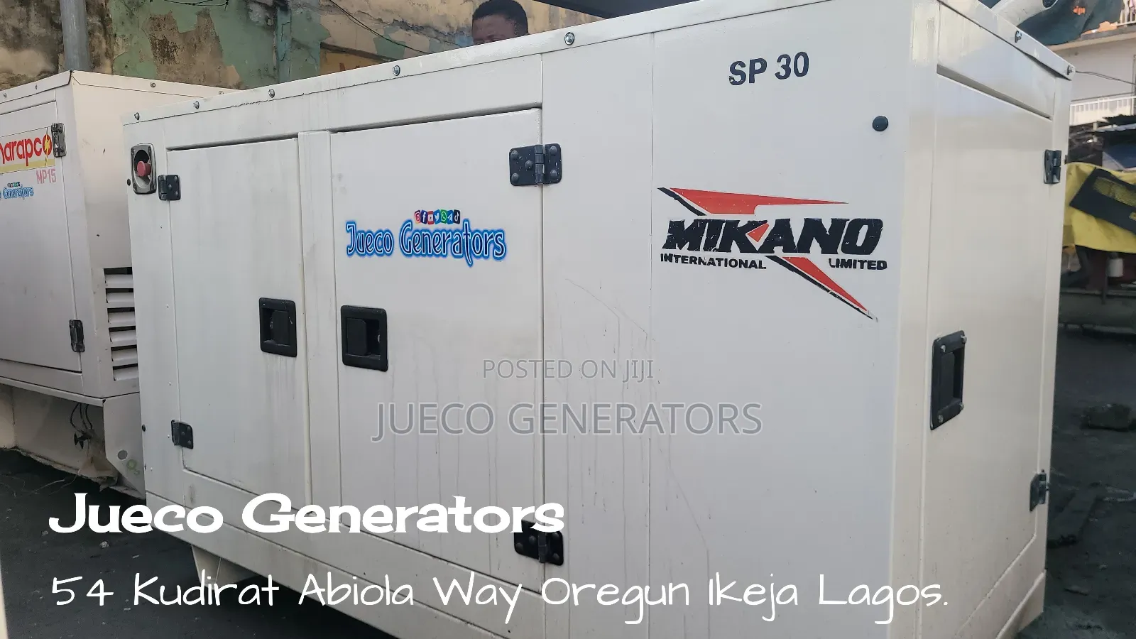 27kva Old Model Perkins Mikano Soundproof Generator for Sale.