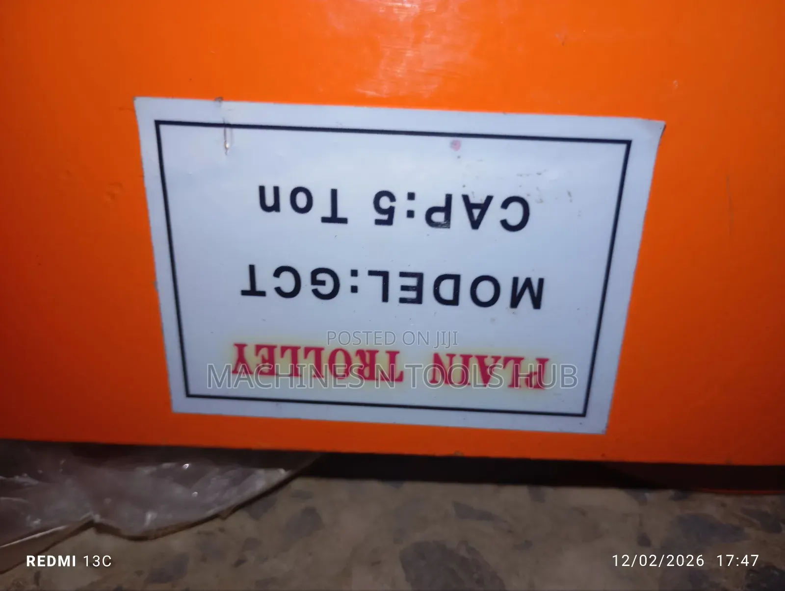 5000kg Hoist Trolley