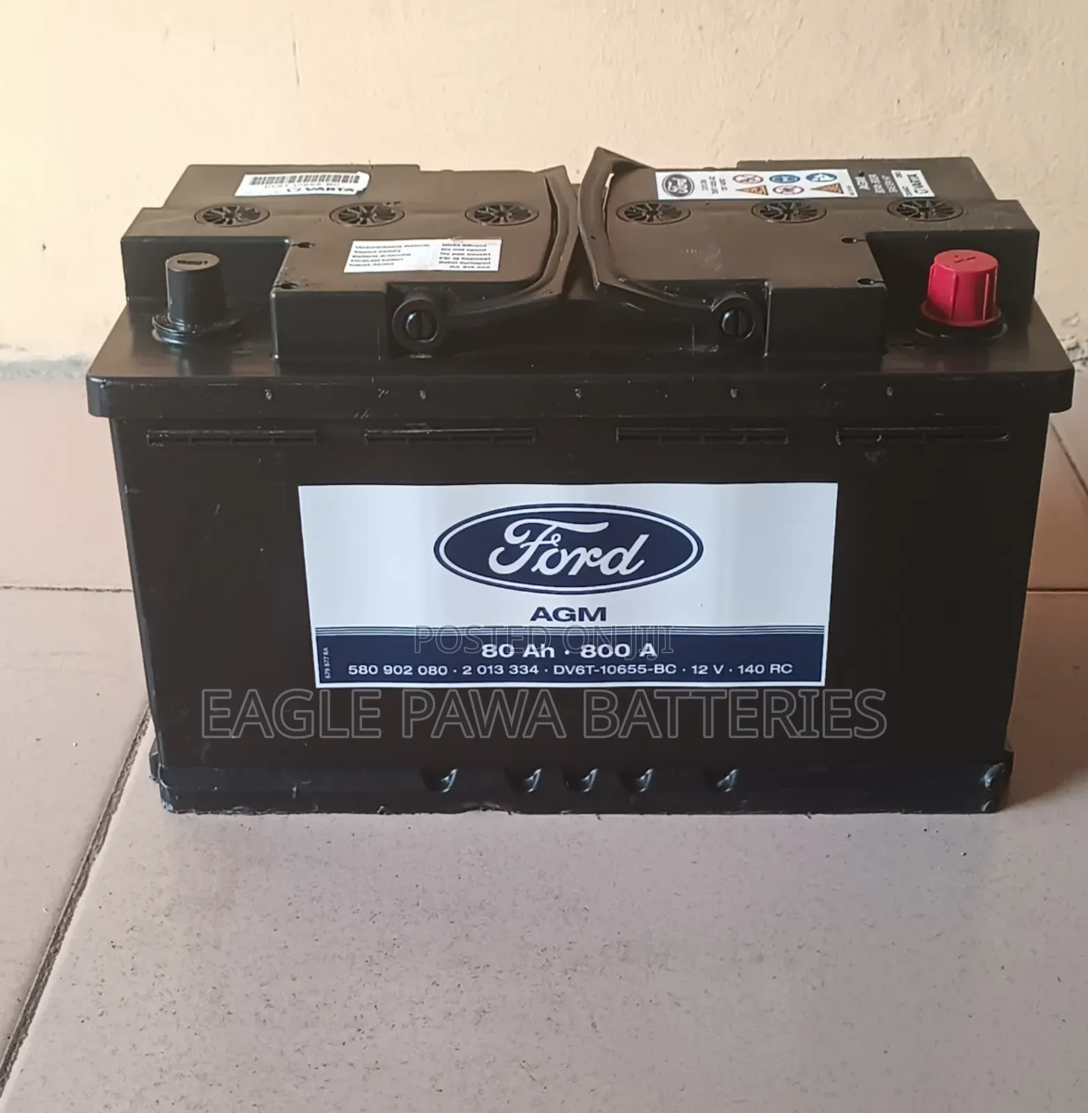 Ford Agm Battery 80ah