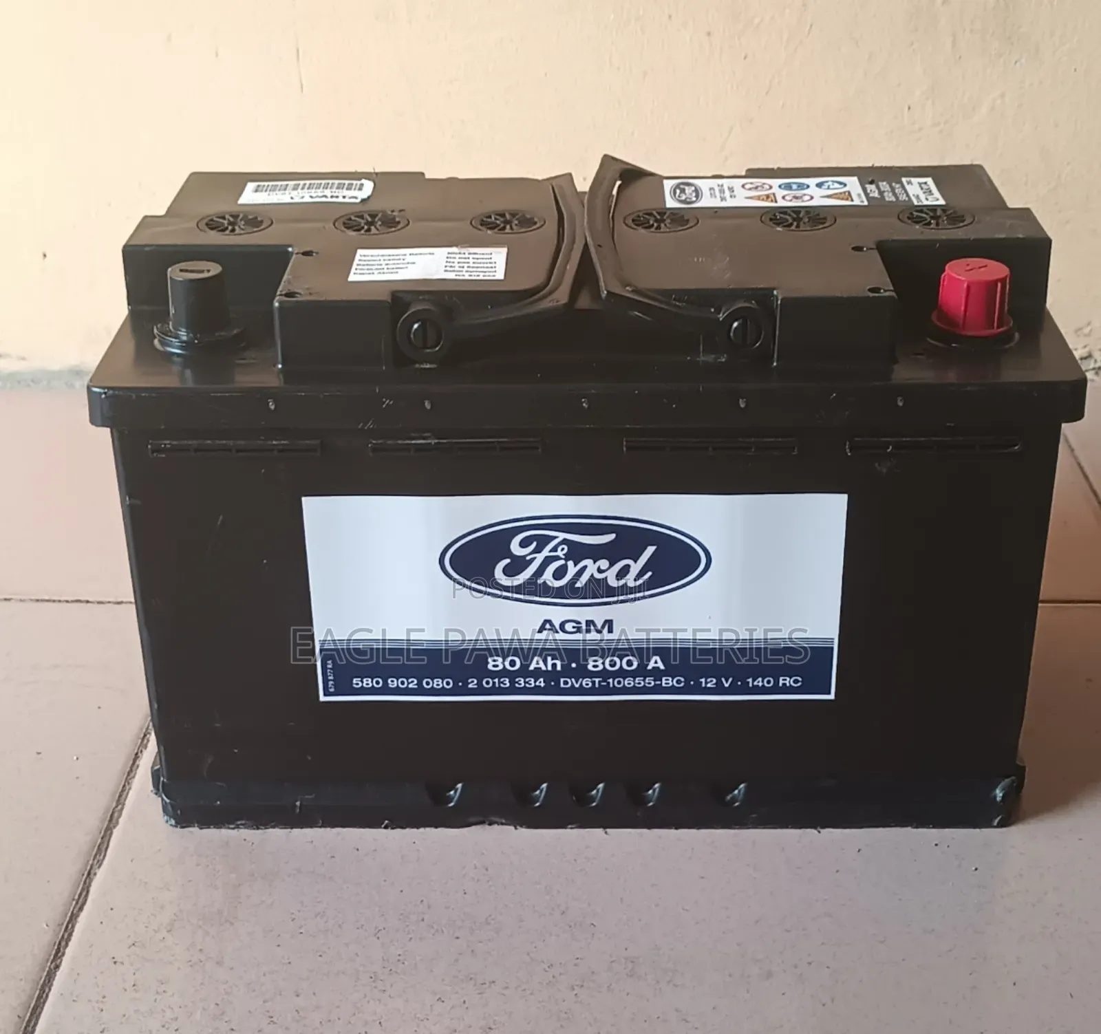 Ford Agm Battery 80ah