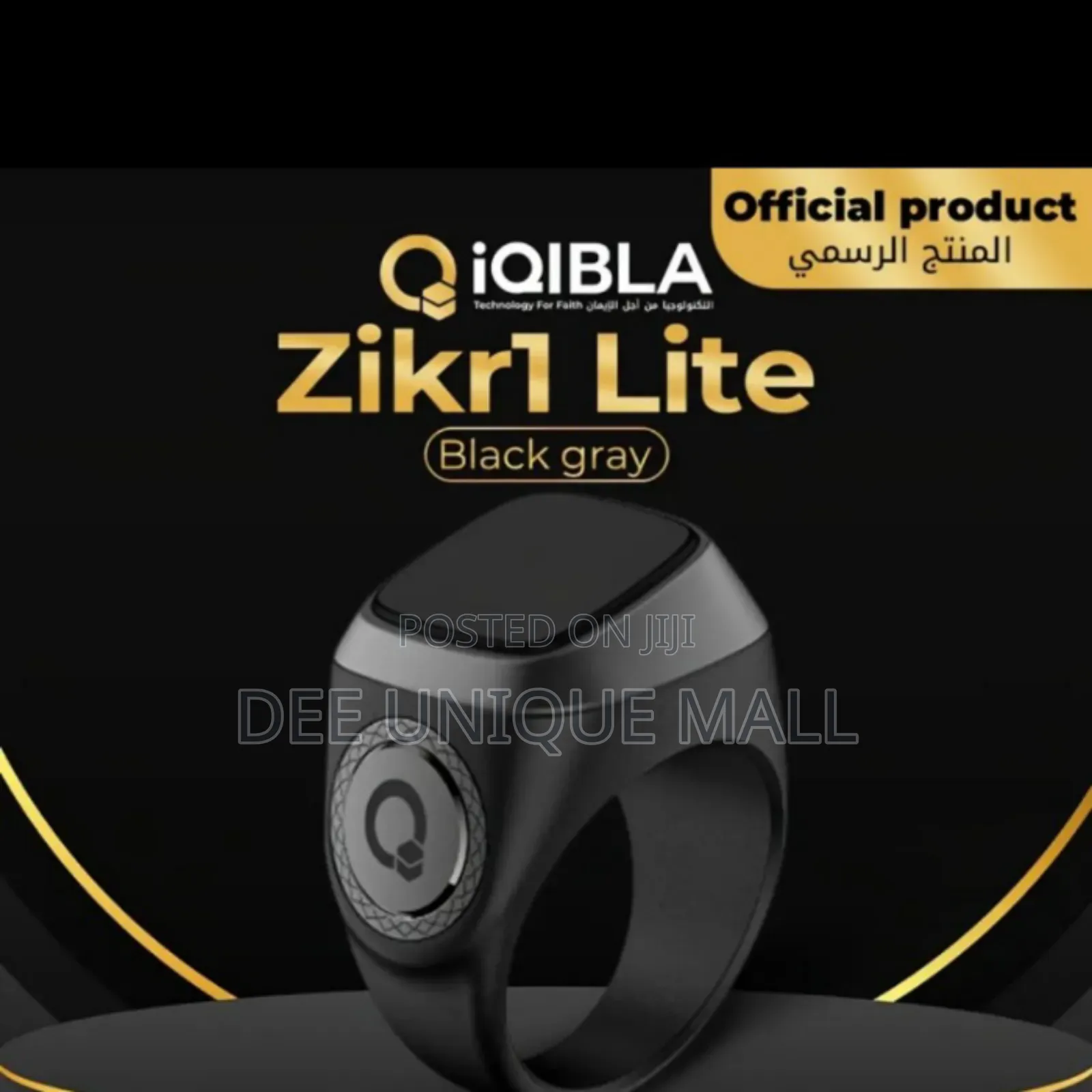Iqibla Smart Tasbeeh Counter,Zikr Ring For Prayer Timing,Oled Display