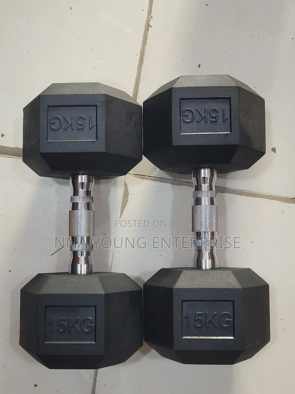 15kg +15kg =30kg Hex Dumbbell