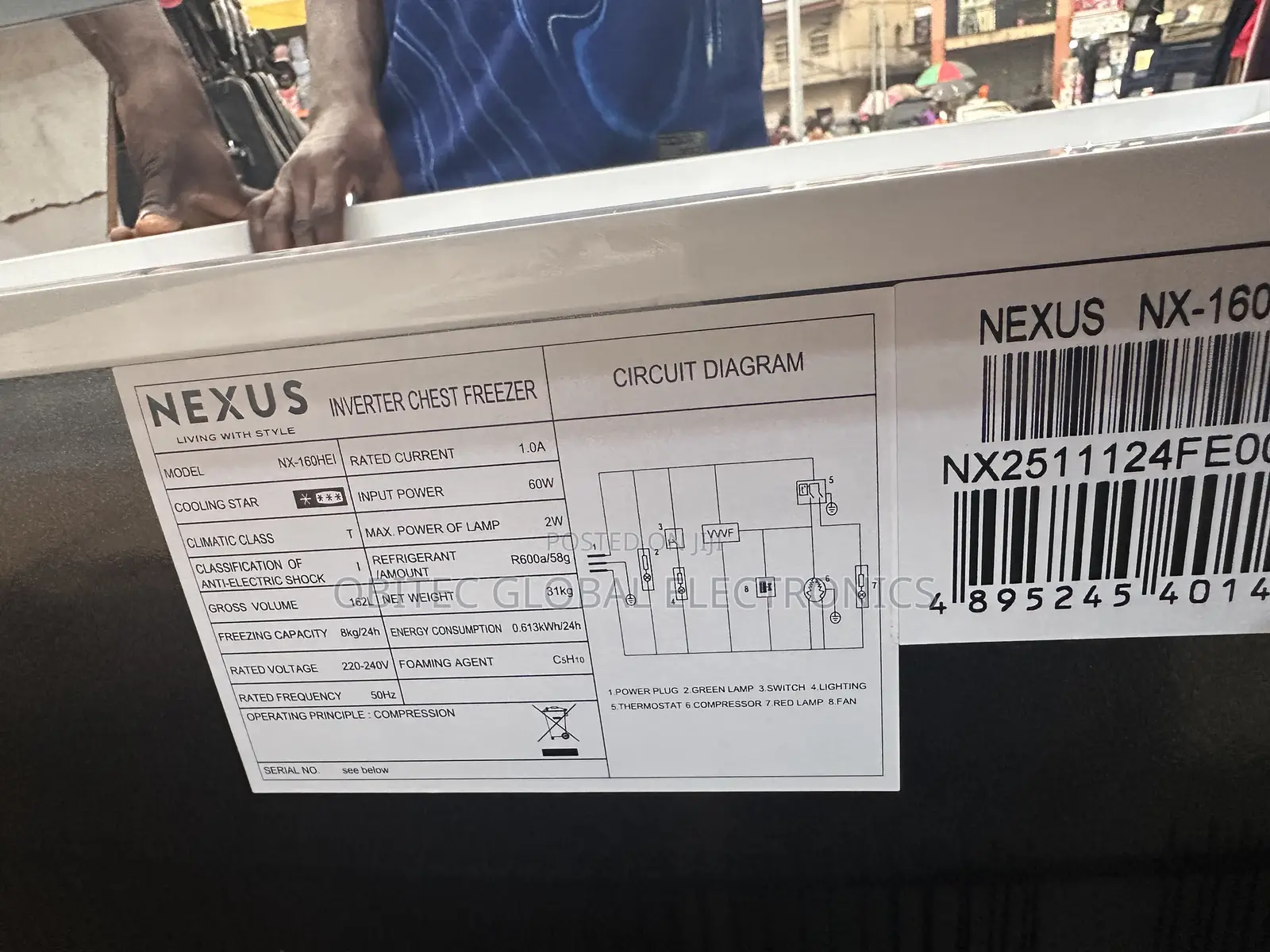 Nexus 162l Inverter Freezer