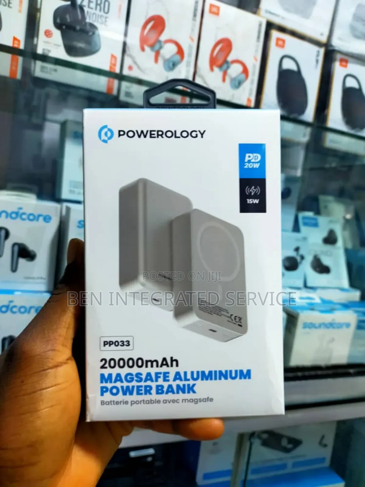 Powerology 20000 Mah 20w Pd & 15w Magsafe Powerbank