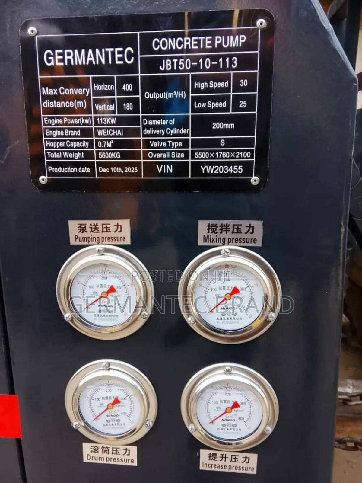 Concrete Mixer With Pump