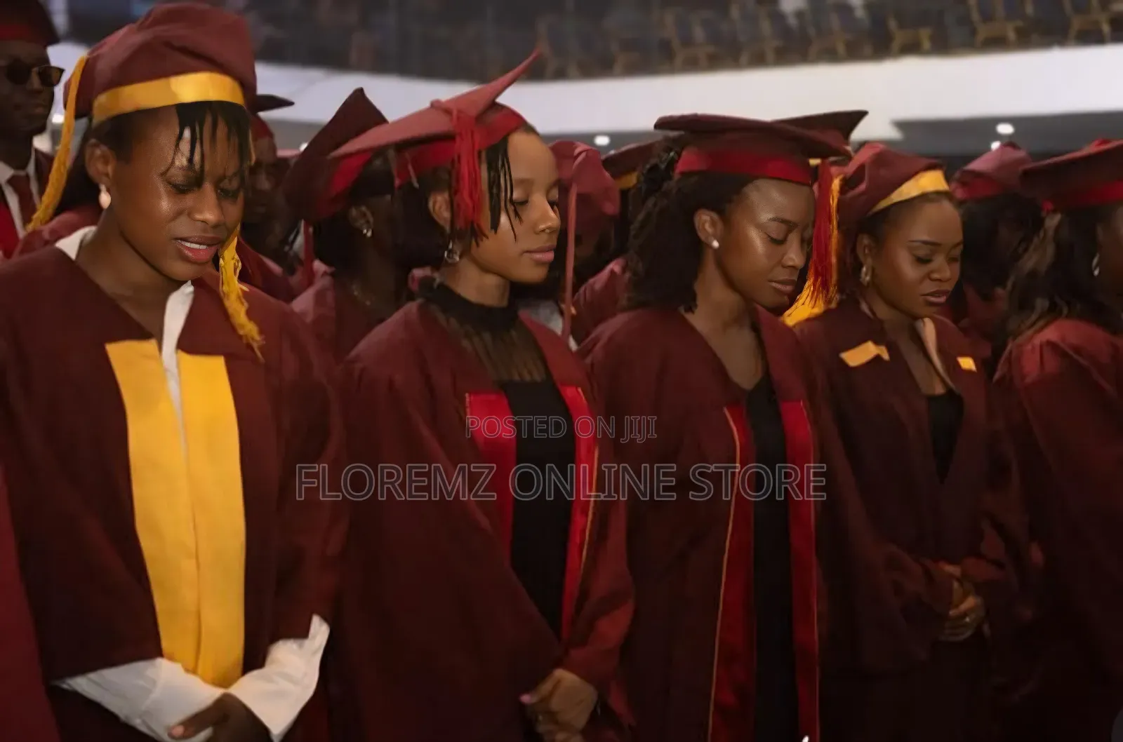 Rent a Wine and Red Graduation / Convocation Gown for Your Ceremony