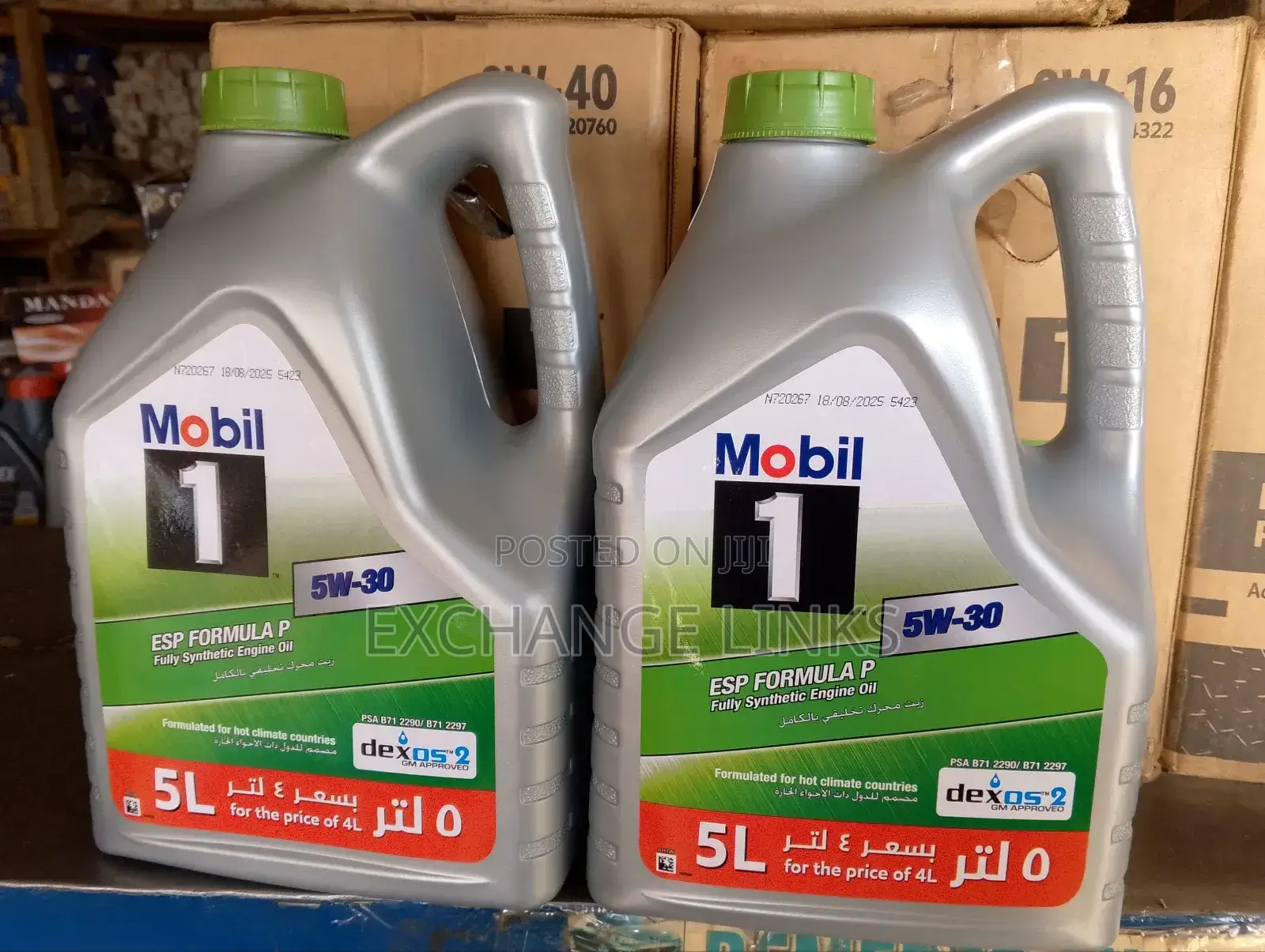Esp Formula Mobil 1 5w/30 5l Green Cover/Cap