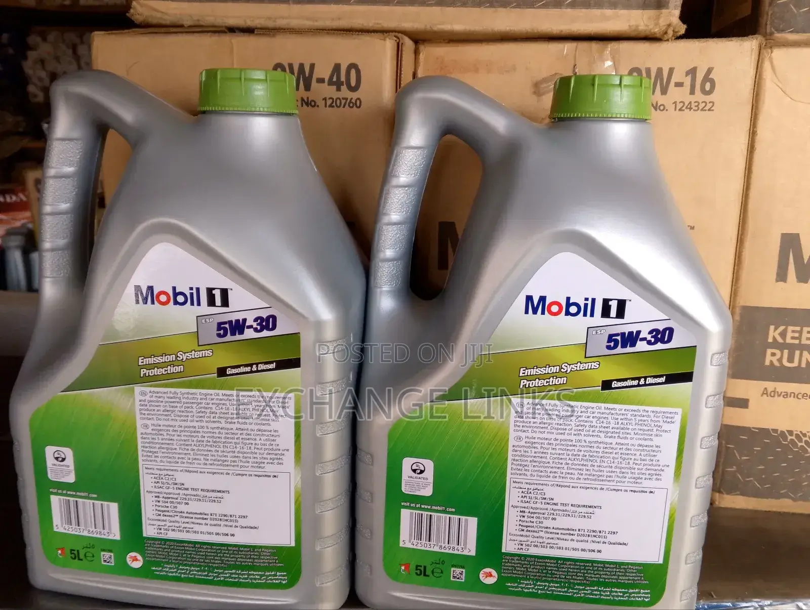 Esp Formula Mobil 1 5w/30 5l Green Cover/Cap