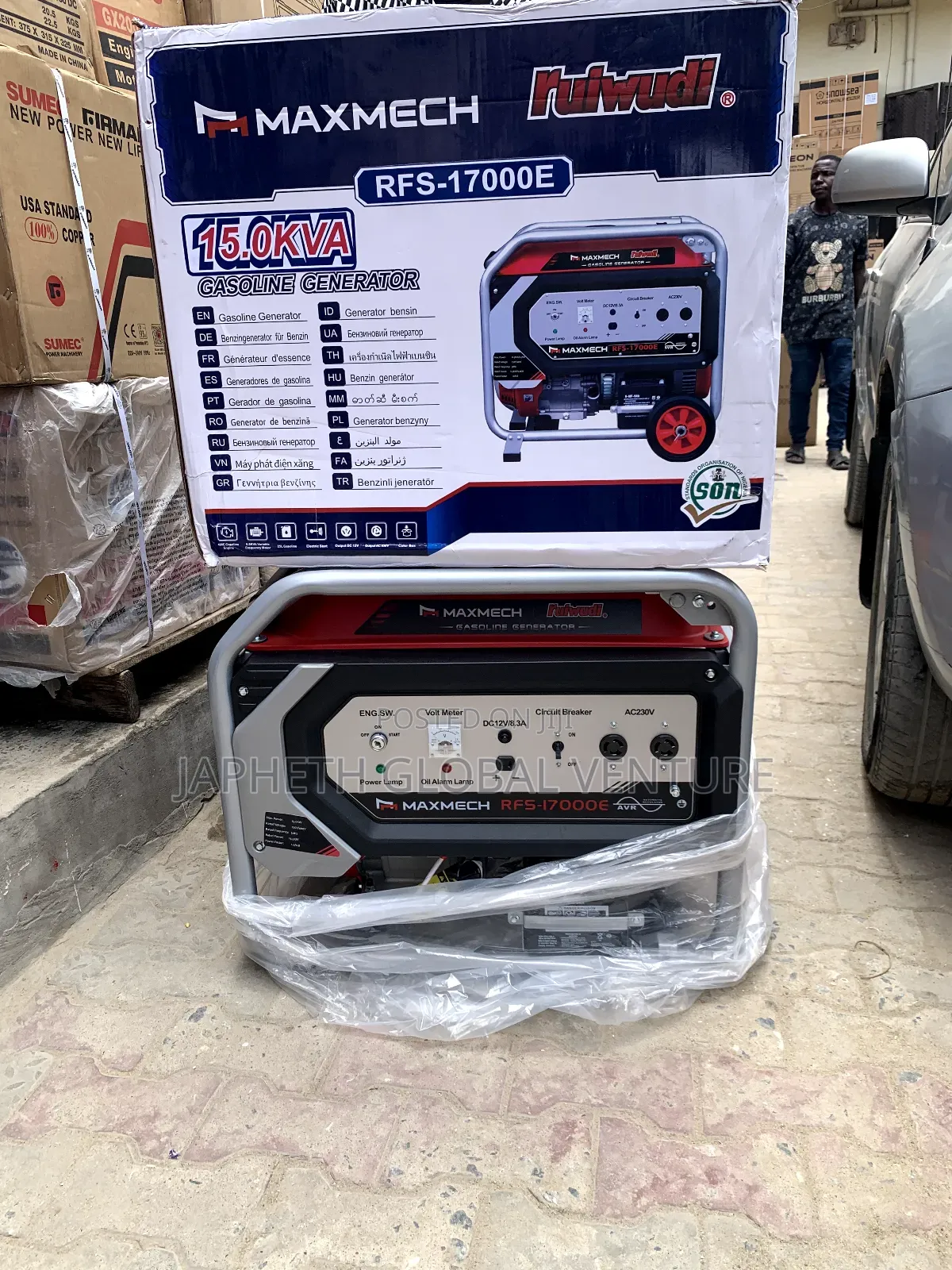 Maxmech RFS-17000e Petrol Generator With Avr Technology