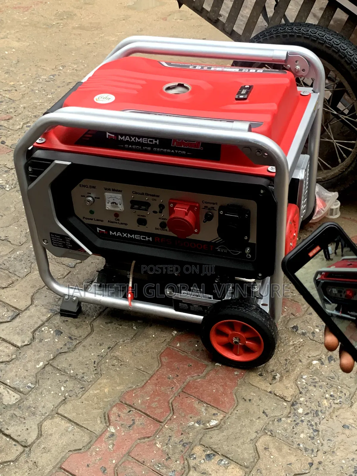 Maxmech RFS-17000e Portable Generator With Volt Meter