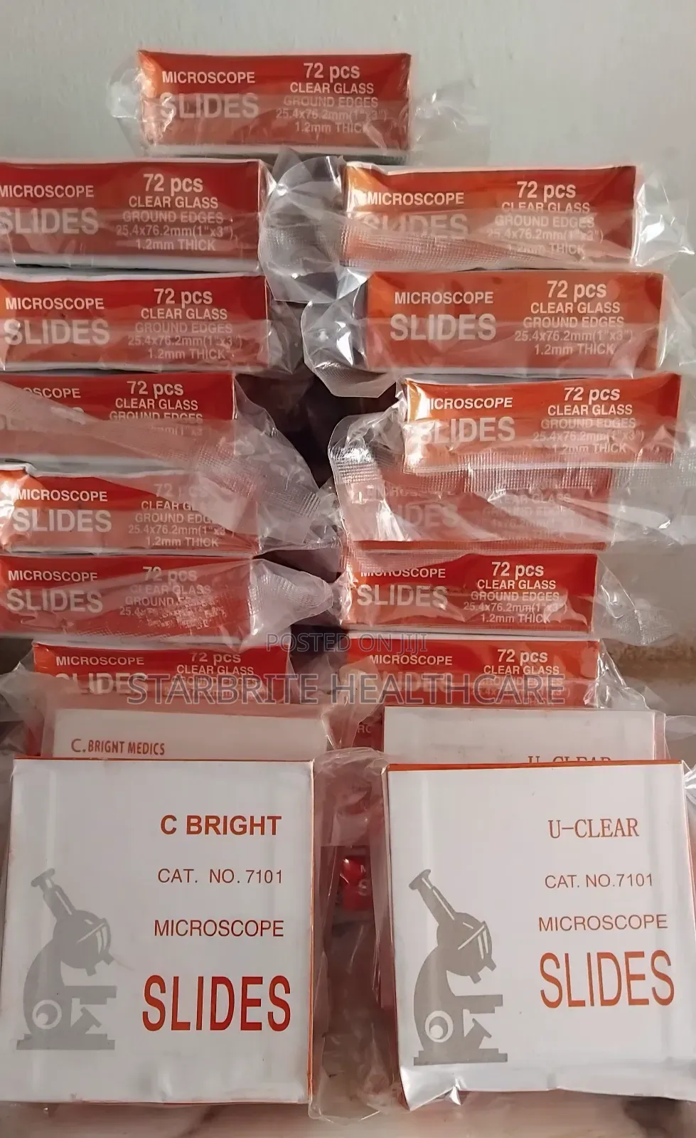 Microscope Slides - Plain (72 Pieces Per Box)