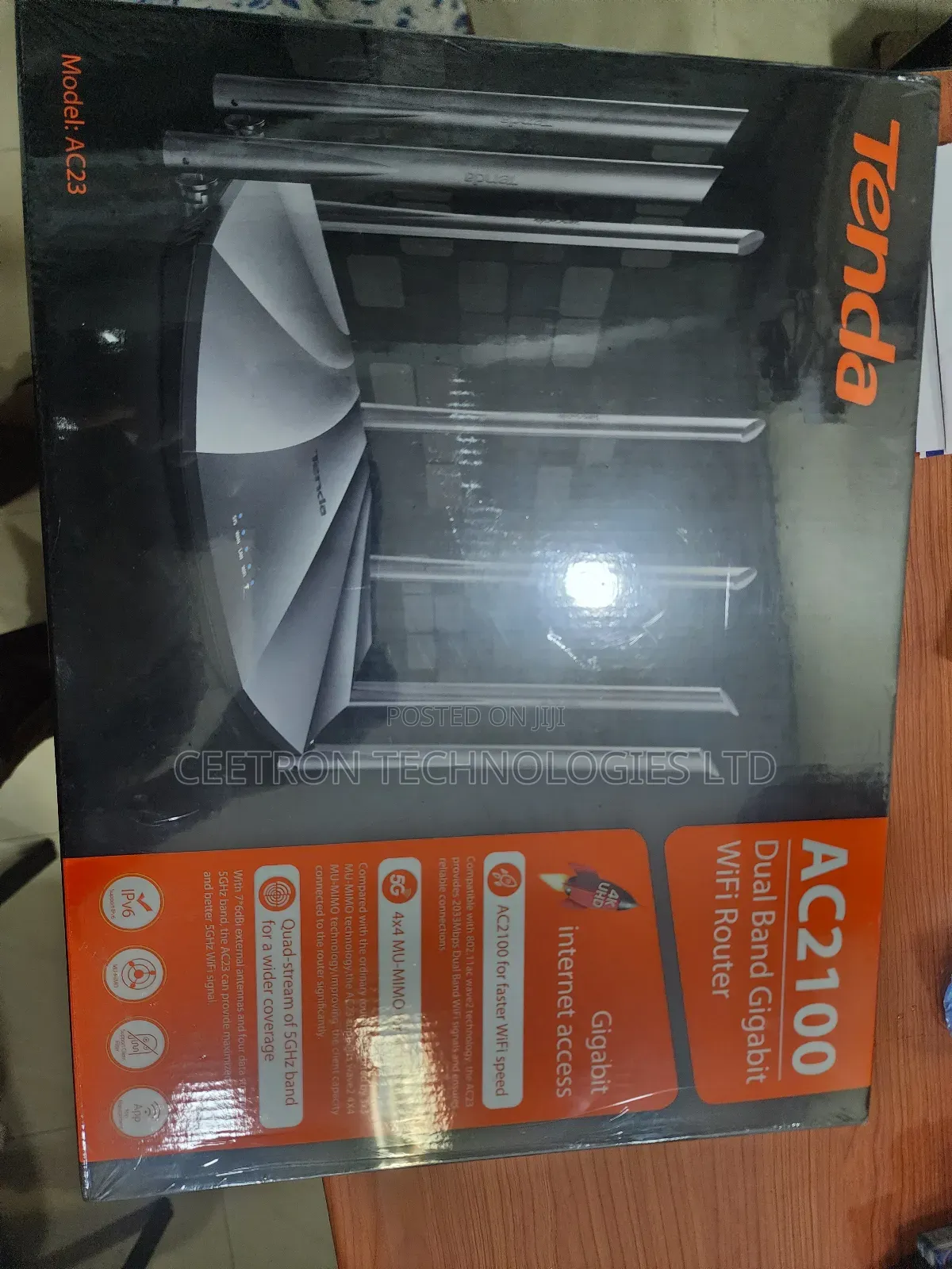Tenda Ac23 Ac1200 Dual-Band Wi-Fi Router