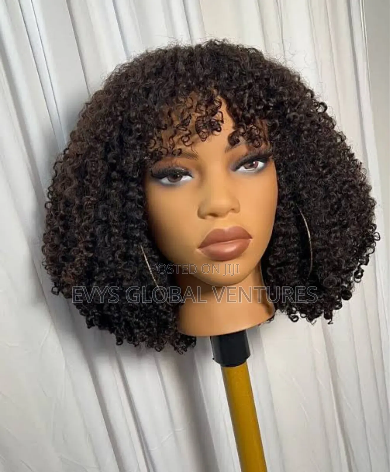 Hot Sales Curly Fringe Human Hair Wig