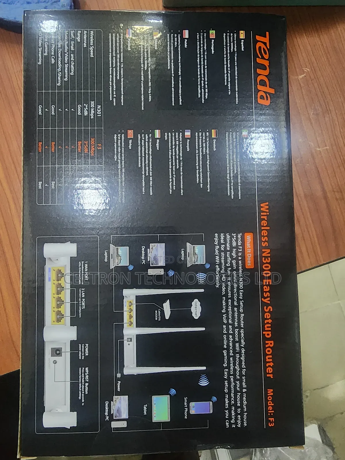Tenda F3 N300 Wireless Router