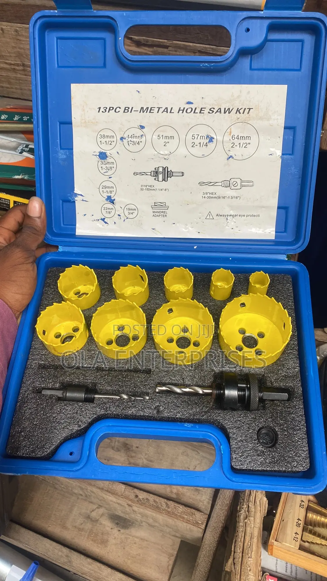 13pcs Bi-Metal Hole Saw Kit